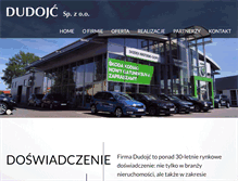 Tablet Screenshot of dudojc.pl